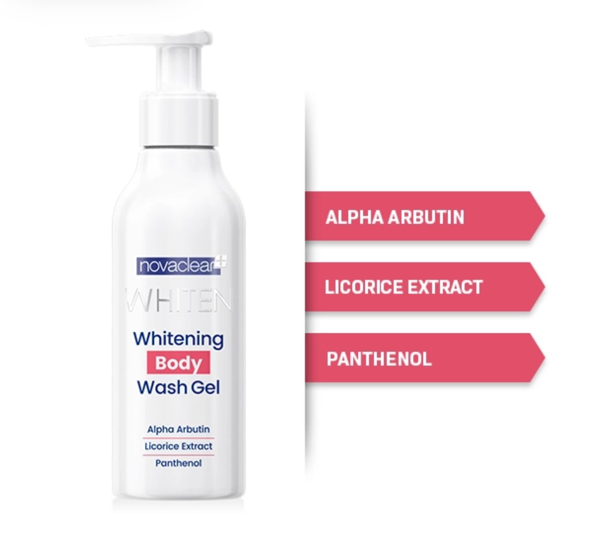 Novaclear Whiten Whitening Body Wash Gel